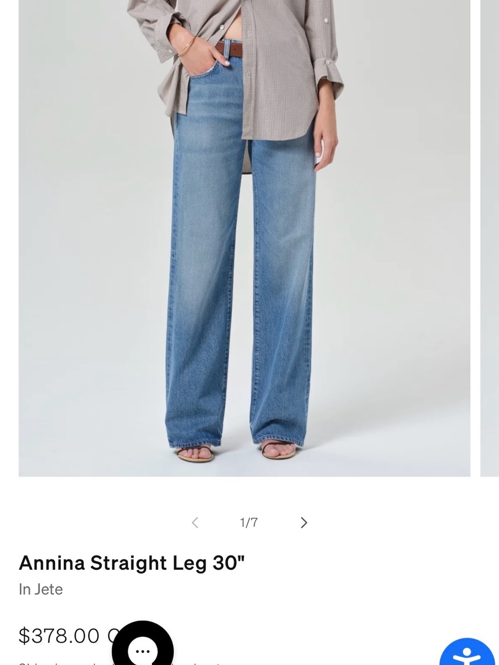Citizens Of Humanity - Annina Straight Leg 30 inch in Jete